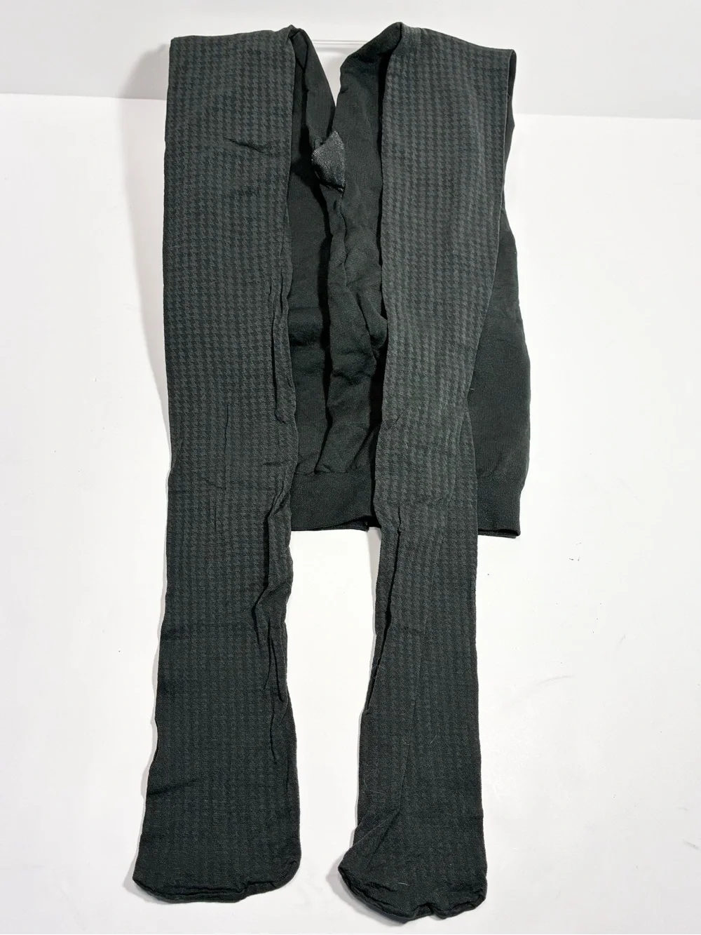Spanx Shaping Control Top Textured Tights Gray Size C USA Made
